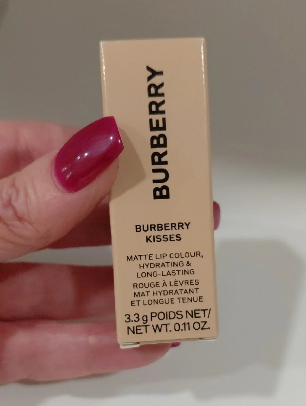 NIB! Burberry Kisses Matte Lipstick in Rose Crush #19